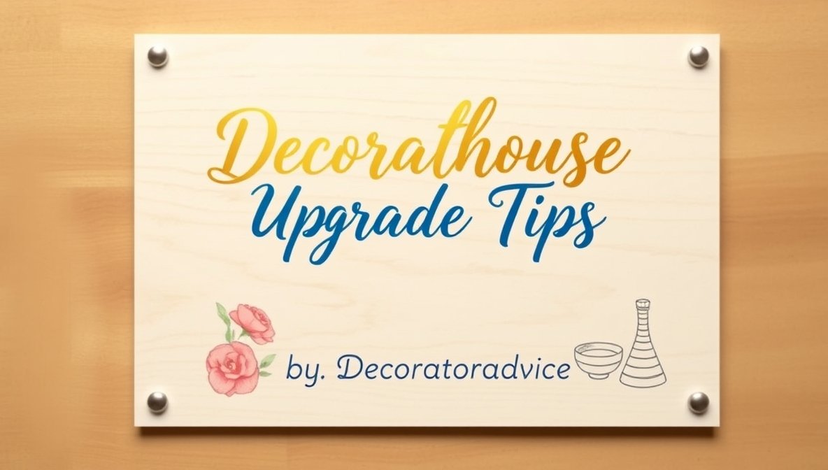 decoradhouse upgrade tips by decoratoradvice