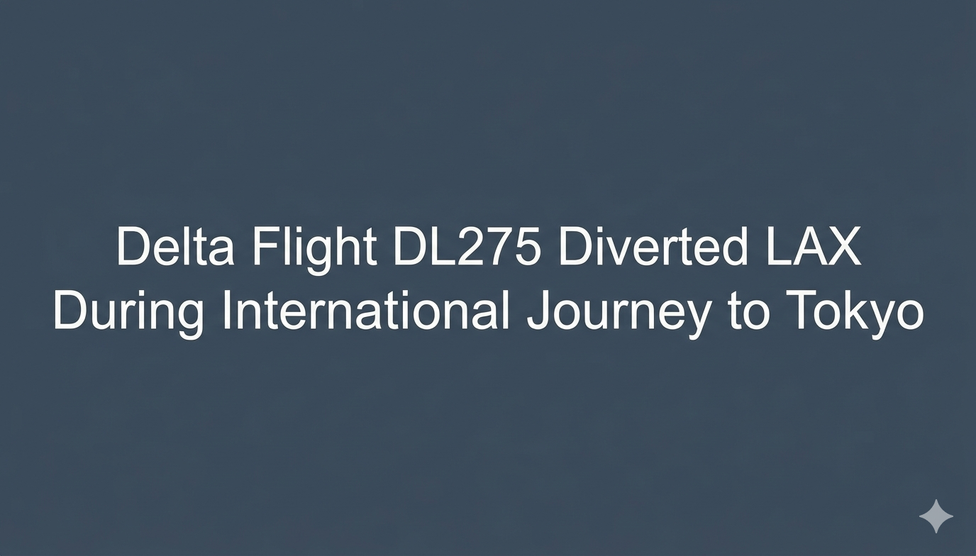 Delta Flight DL275 Diverted LAX