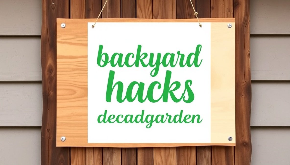 Backyard Hacks Decadgarden for a Stunning Makeover
